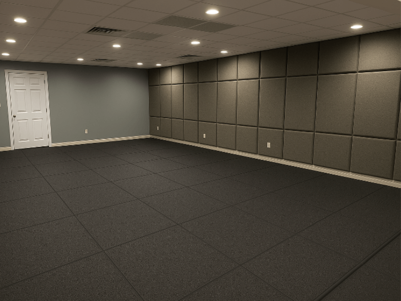 Composite flooring cross-section